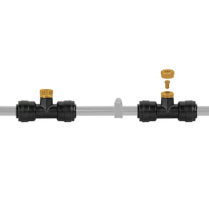 Garden Water Mist Kit, Black/Orange, TEE NOZZLE ONLY - Best4Trade-Retail Garden watering
