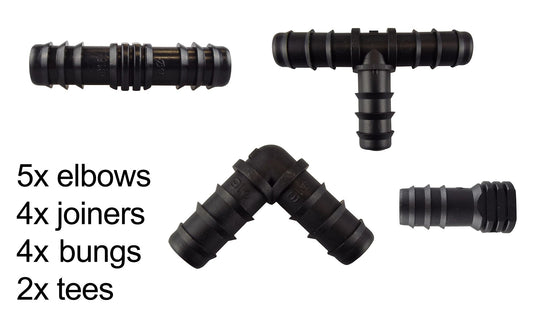 Mix 1/2" Barb Connectors POROUS15 - Best4Trade-Retail Garden watering