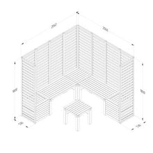 Load image into Gallery viewer, Forest Modular Wooden Seating - Style 3 - Build4less
