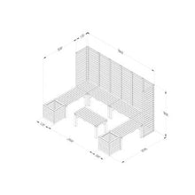 Load image into Gallery viewer, Forest Modular Wooden Seating - Style 4 - Forest Garden
