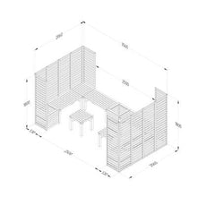 Load image into Gallery viewer, Forest Modular Wooden Seating - Style 5 - Forest Garden
