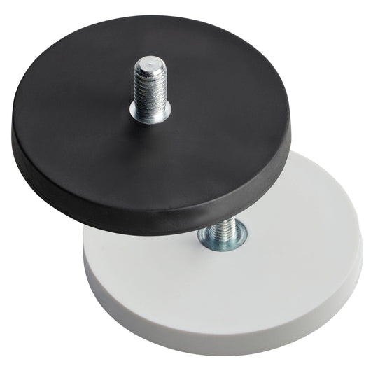 Rubber Coated Neodymium Magnet with Male Threaded Stud - 31 mm - Magnets Direct Listing
