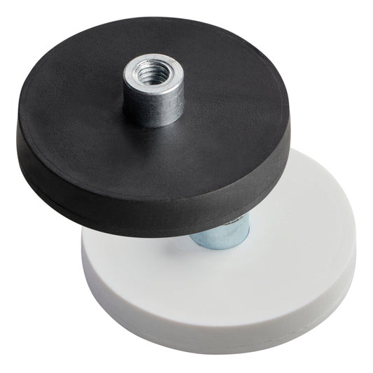 Rubber Coated Neodymium Magnet with Threaded Socket - 31 mm - Magnets Direct Listing