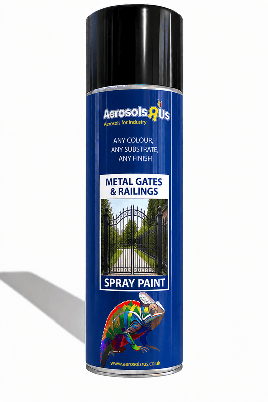 Gates & Railings 400ml Spray Paint - Tameside Paints & Supplies Ltd Metal Paint for Gates & Railings
