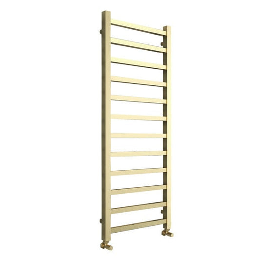 Mineral Square Bar Brushed Brass Towel Rail - All Sizes - Aqua Bathrooms