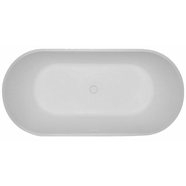 Mini Cusco Solid Surface Freestanding Double Ended Bath - 1550 x 750mm - Aqua Bathrooms