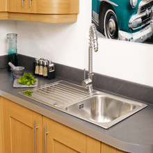 Load image into Gallery viewer, Minister Reversible Stainless Steel Inset Kitchen Sink - Reginox
