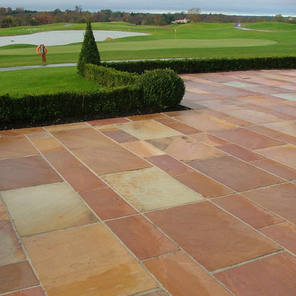 Traditional Modak Sandstone Paving Pack (19.35m2 - 75 Slabs / Mixed Pack)