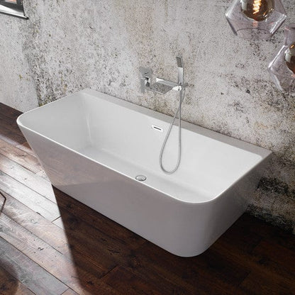 Mono Back to Wall Luxury Freestanding Bath - 1700mm x 800mm - Aqua Bathrooms