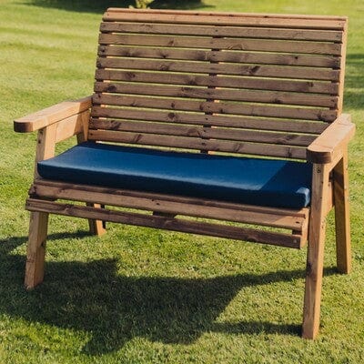 Churnet Valley Navy Cushion - Double - Churnet Valley