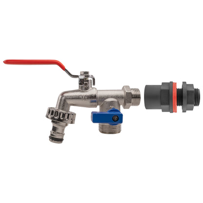 Water Butts Kit 1/2" With Double Tap - Best4Trade-Retail Tech Hose & Fittings