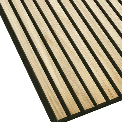 Wooden Slat Acoustic Wall Panel 2400mm x 600mm x 21mm - All Colours