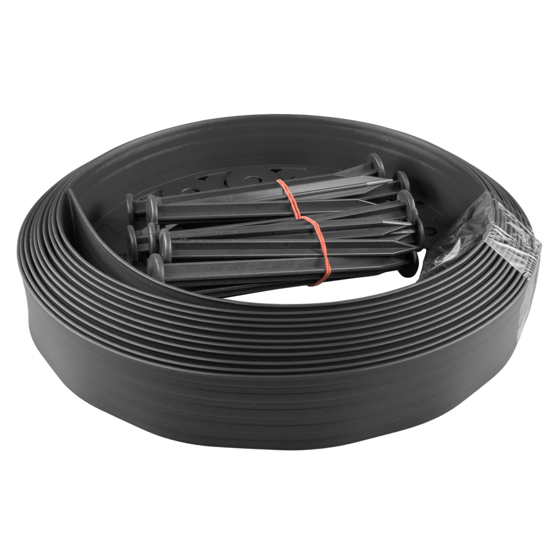 Lawn Border Set, Easy Border 100mm Black 10m With Pegs - Best4Trade-Retail Garden tools & Accesories