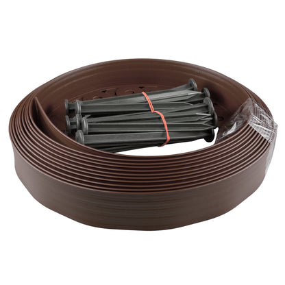 Lawn Border Set, Easy Border 60mm Brown 10m With Pegs - Best4Trade-Retail Garden tools & Accesories