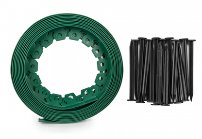 Lawn Border Set, Easy Border 50mm Green 10m with Pegs - Best4Trade-Retail Garden tools & Accesories