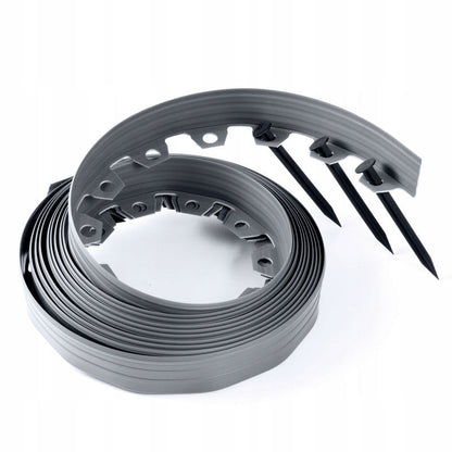 Lawn Border Set, Easy Border 60mm Gray 10m With Pegs - Best4Trade-Retail Garden tools & Accesories