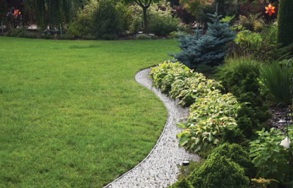 Lawn Border Set, Easy Border 40mm Light Gray 10m with Pegs - Best4Trade-Retail Garden tools & Accesories