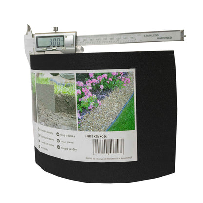 Heavy Duty Lawn Border Edging, 6m x 15cm, Black - Best4Trade-Retail Garden tools & Accesories