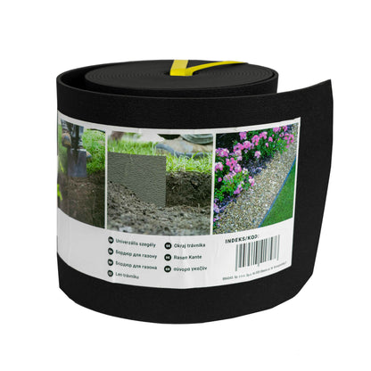 Heavy Duty Lawn Border Edging, 6m x 15cm, Black - Best4Trade-Retail Garden tools & Accesories