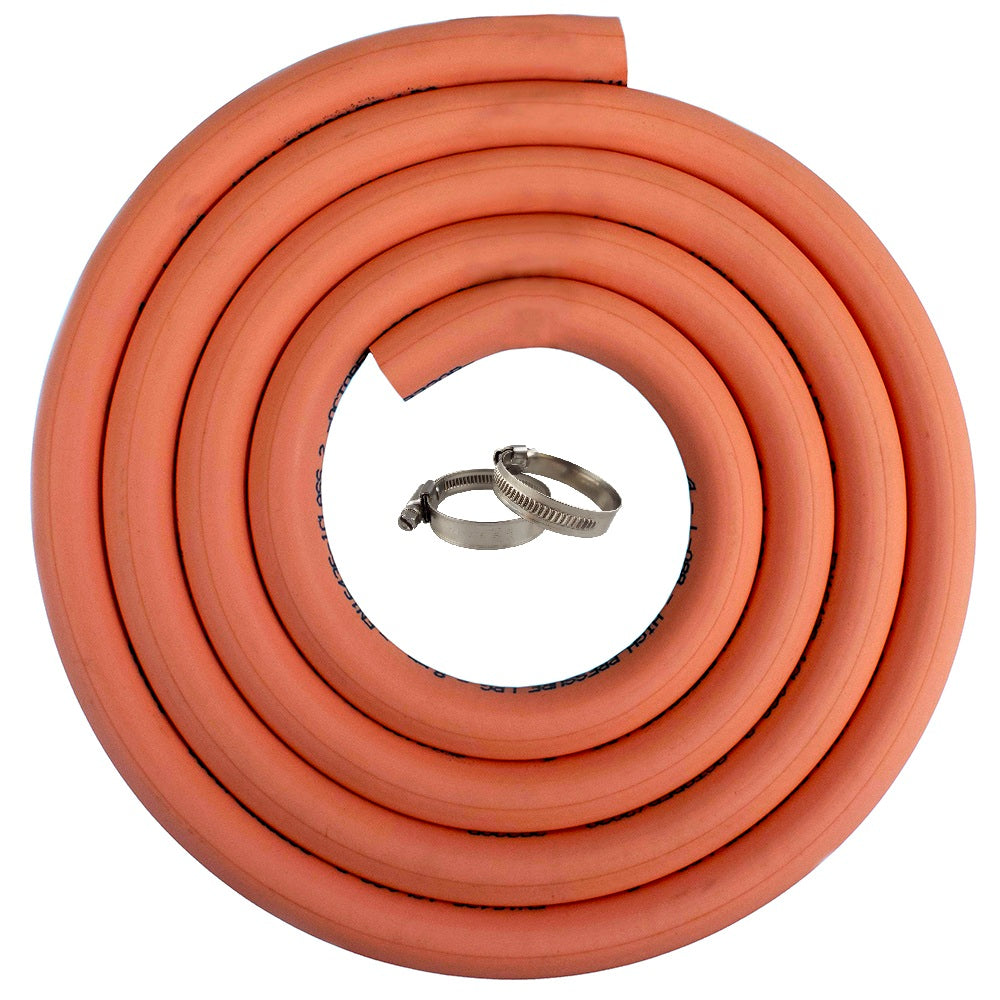 Rubber Gas Pipe 8mm set with 2 hose clamps - Best4Trade-Retail Tech Hose & Fittings