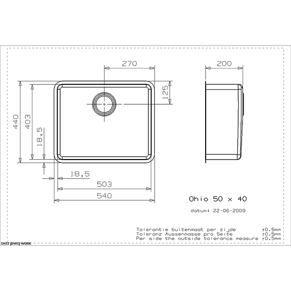Ohio Stainless Steel Kitchen Sink - Reginox