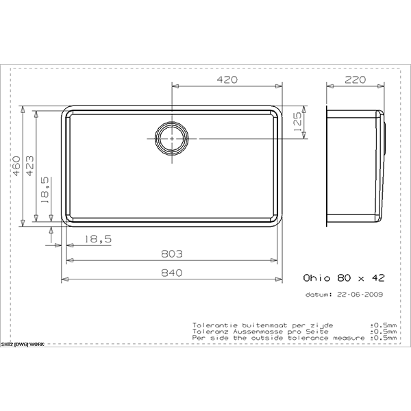 Ohio Stainless Steel Kitchen Sink - Reginox