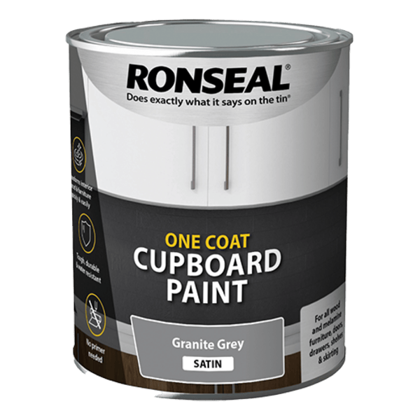 Ronseal One Coat Cupboard Paint 750ml - All Colours - Ronseal