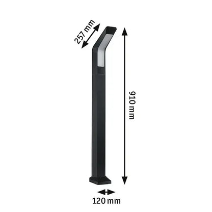 Outdoor 230V Merano High Frequency Sensor LED Bollard Light - Paulmann