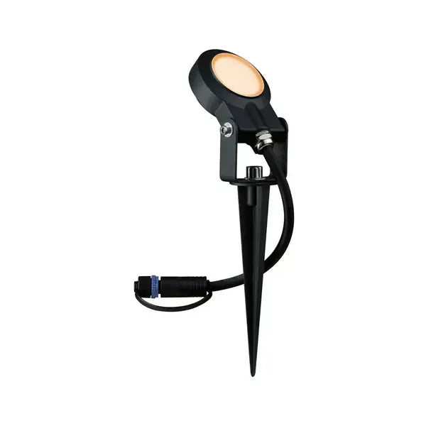 Outdoor Plug & Shine LED Garden Spotlight Sting Individual Spotlight - Gold Light Insect Friendly - Paulmann