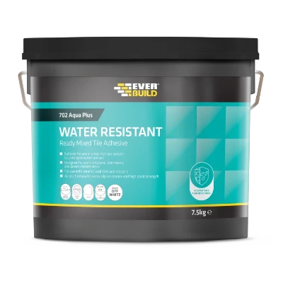 702 Water Resitatnt Tile Adhesive - All Sizes - Everbuild
