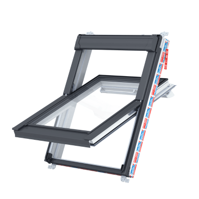 Keylite White PVC Centre Pivot Roof Window Hi-Therm - All Sizes - Keylite