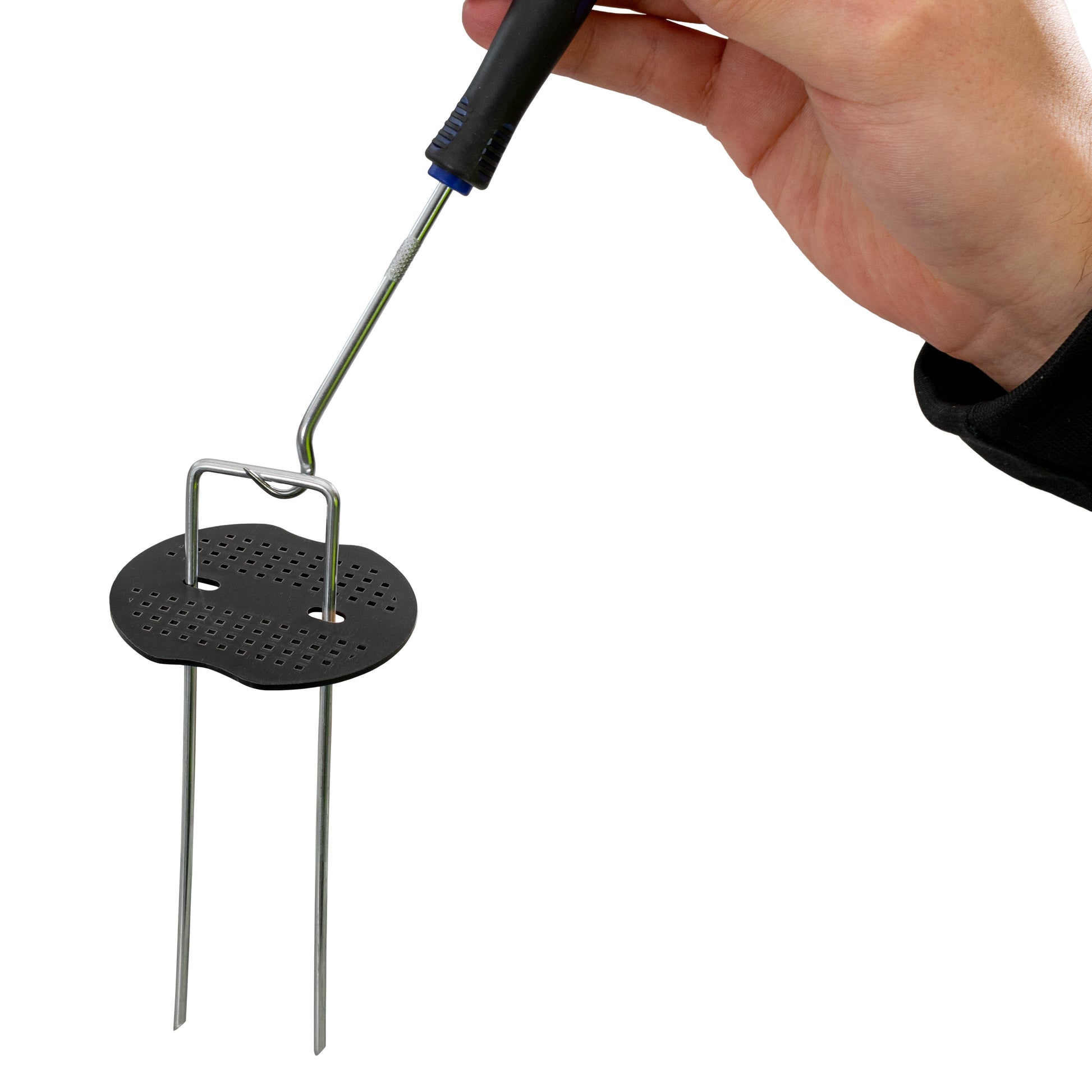 Weed Control Membrane Pegs Buffer Washer Set Blue with Rubber Mallet - Best4Trade-Retail Lawn & Garden