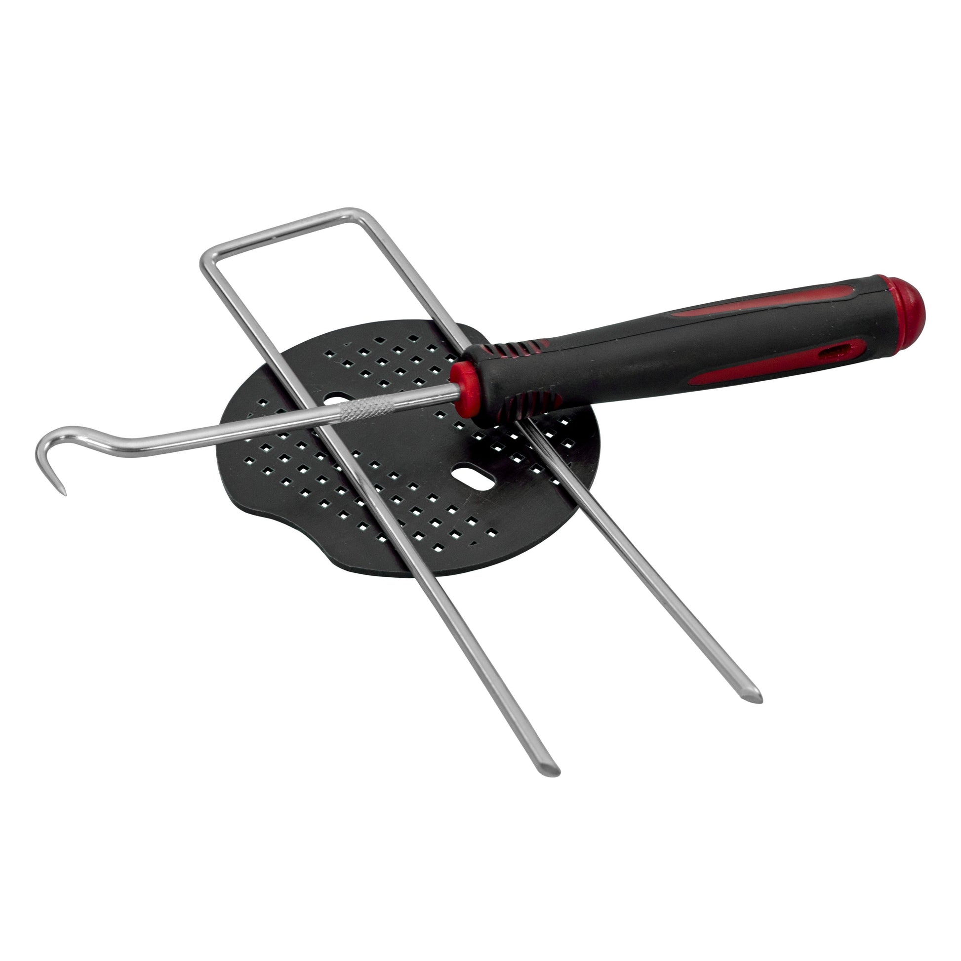 Weed Control Membrane Pegs Buffer Washer Set Red with Rubber Mallet - Best4Trade-Retail Lawn & Garden