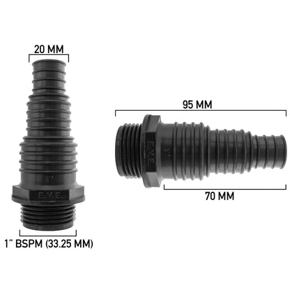 IBC 2” S60X6 Cap with Pond Connector 20/25/32mm Barb - Best4Trade-Retail