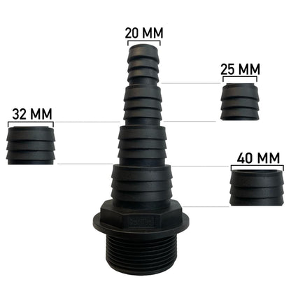 Pond Connector 1.5" BSPM - 20/25/32/40mm - Best4Trade-Retail POND