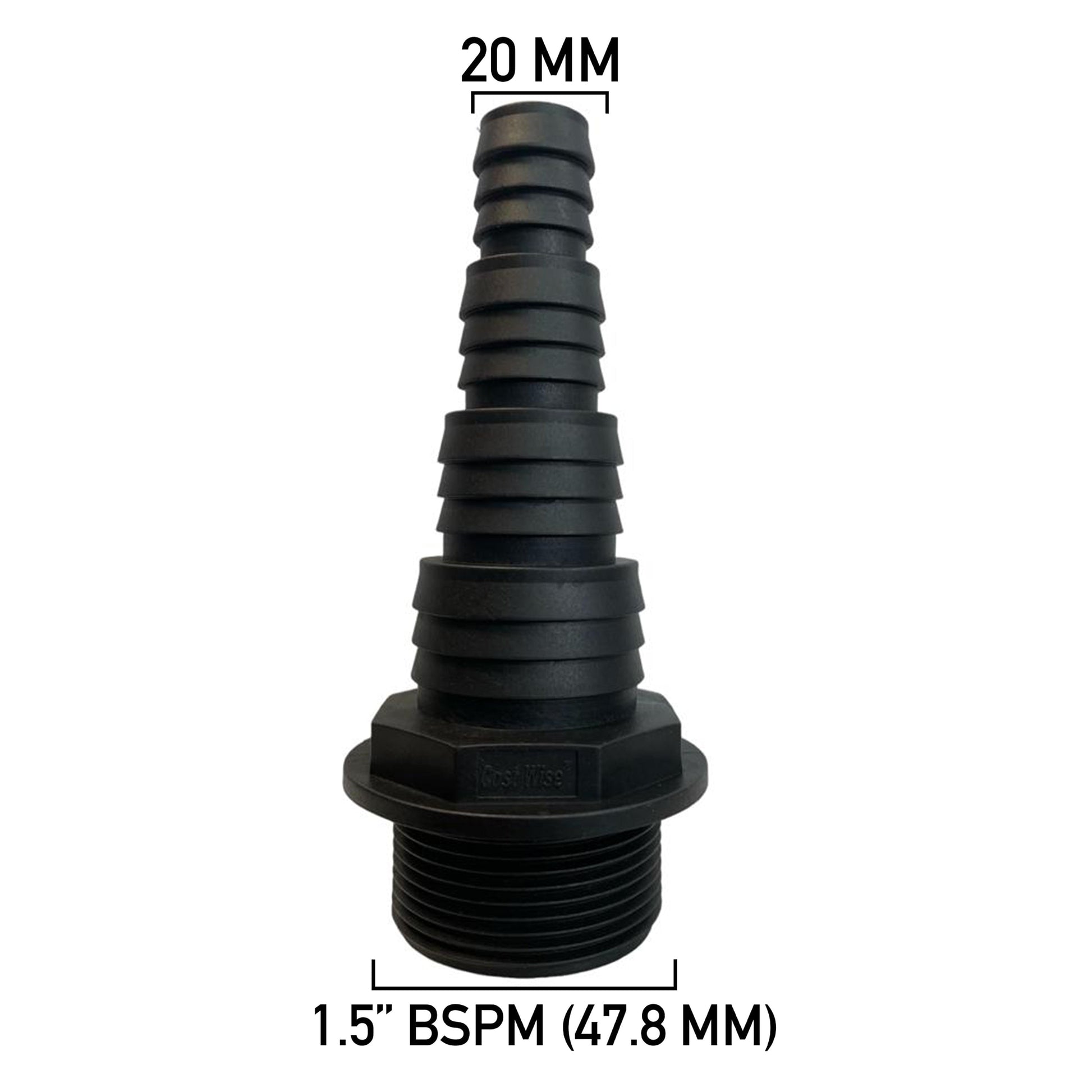Pond Connector 1.5" BSPM - 20/25/32/40mm - Best4Trade-Retail POND