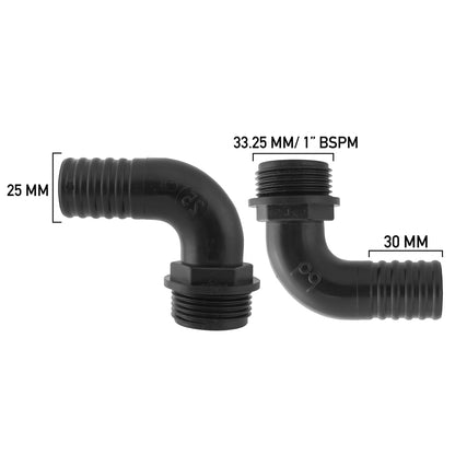 Pond Elbow Connector 1" BSPM- 25mm - Best4Trade-Retail POND