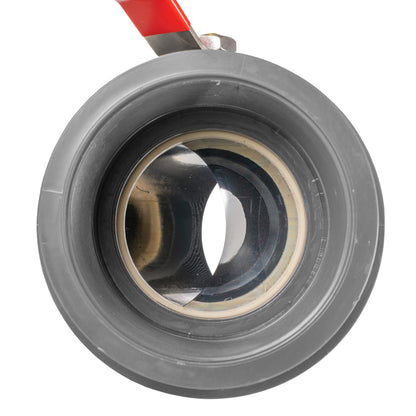 PP 4" BSPF Stopcock with Stainless Steel Ball Valve and Handle - Best4Trade-Retail Tech Hose & Fittings