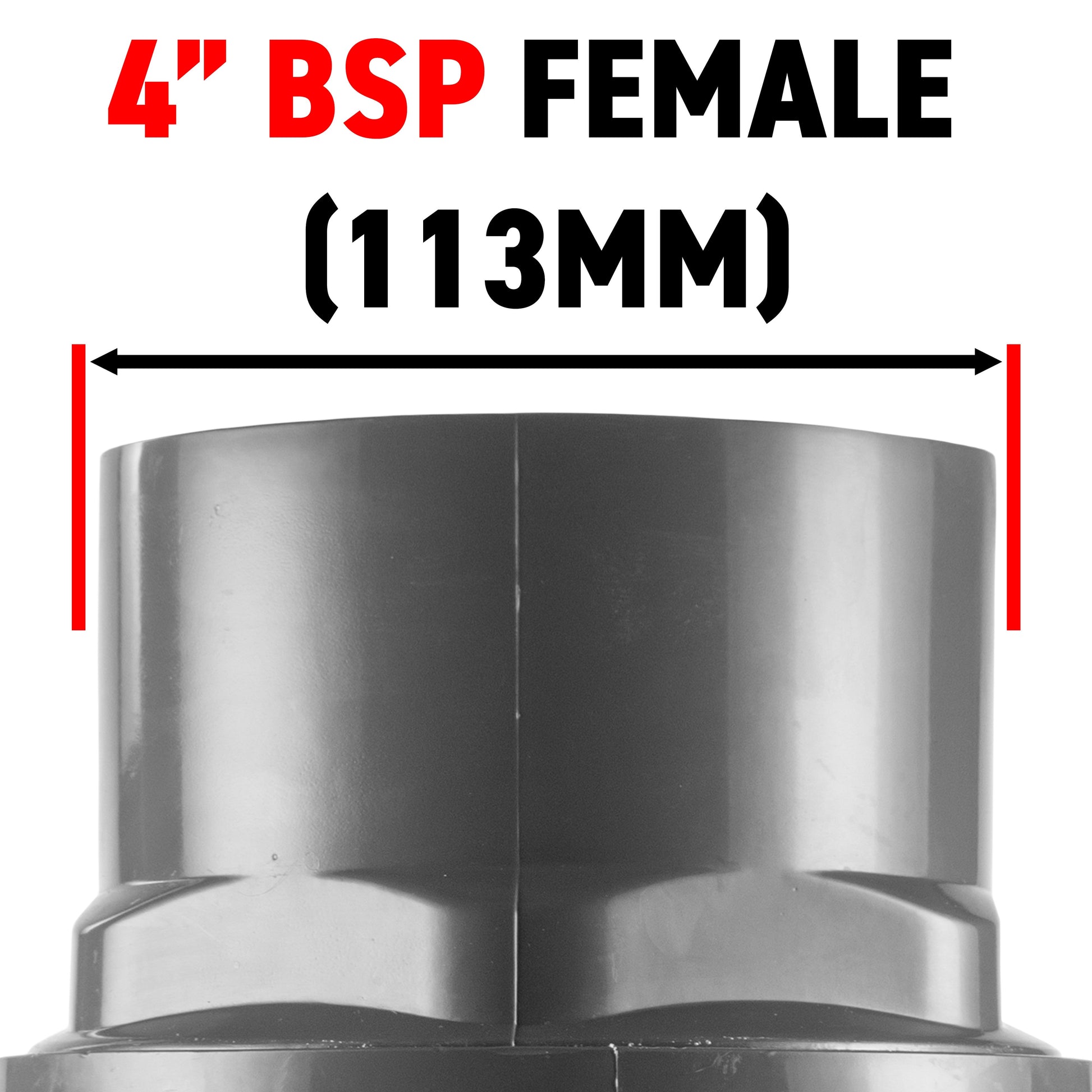 PP 4" BSPF Stopcock with Stainless Steel Ball Valve and Handle - Best4Trade-Retail Tech Hose & Fittings