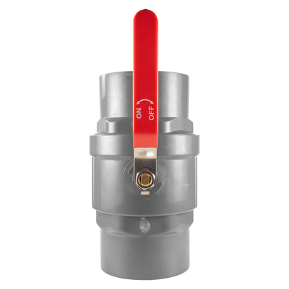 PP 4" BSPF Stopcock with Stainless Steel Ball Valve and Handle - Best4Trade-Retail Tech Hose & Fittings