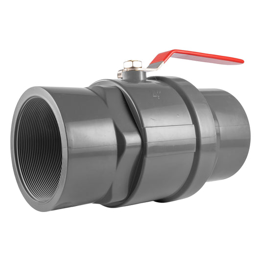 PP 4" BSPF Stopcock with Stainless Steel Ball Valve and Handle - Best4Trade-Retail Tech Hose & Fittings