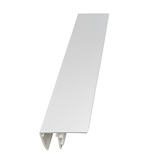 PVC F-Section (10mm) 2m - White - B4L Roofing