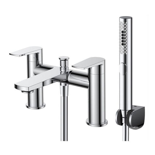 Pezzo Series Chrome Bath Shower Mixer - Aqua Bathrooms