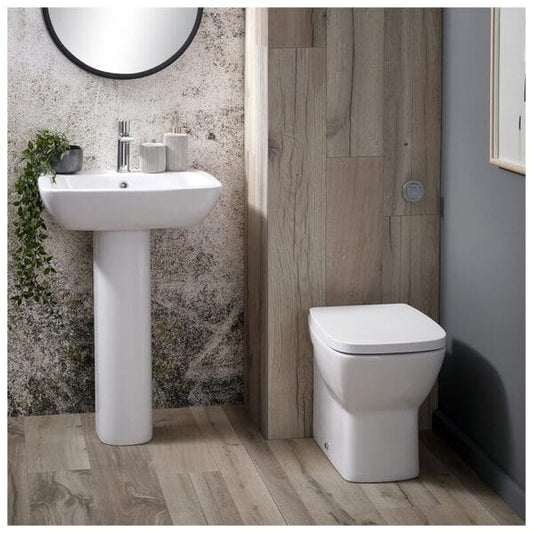 Piccolo Back to Wall Cloakroom Suite - Aqua Bathrooms