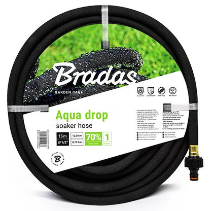 Aqua-Drop Soaker Hose with Connector 15m - Best4Trade-Retail Garden watering