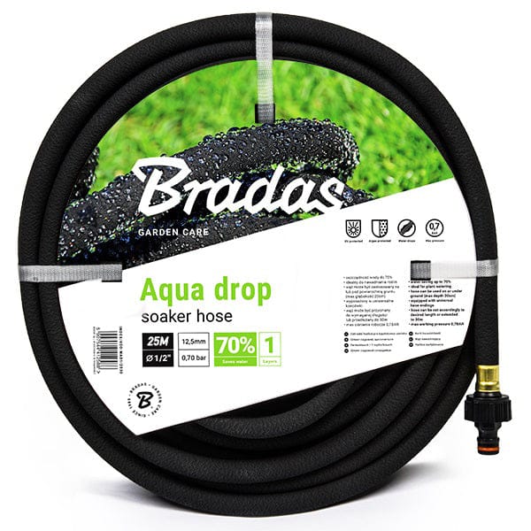 Aqua-Drop Soaker Hose with Connector 25m - Best4Trade-Retail Garden watering