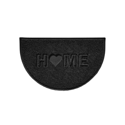 Home Heart Embossed Halfmoon Spaghetti Indoor/Outdoor Doormat