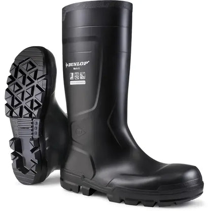 Protomaster 142pp Safety Wellington Black - All Sizes - Dunlop