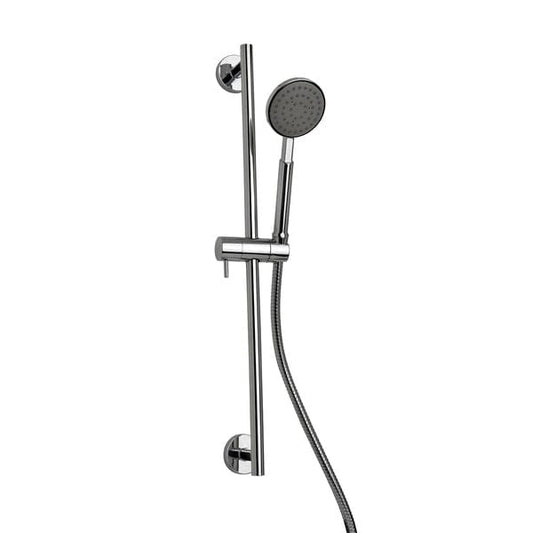 Pure Chrome Slide Rail Kit w/ Luxury Hand Shower and 600mm Double Seam Hose - Aqua Bathrooms
