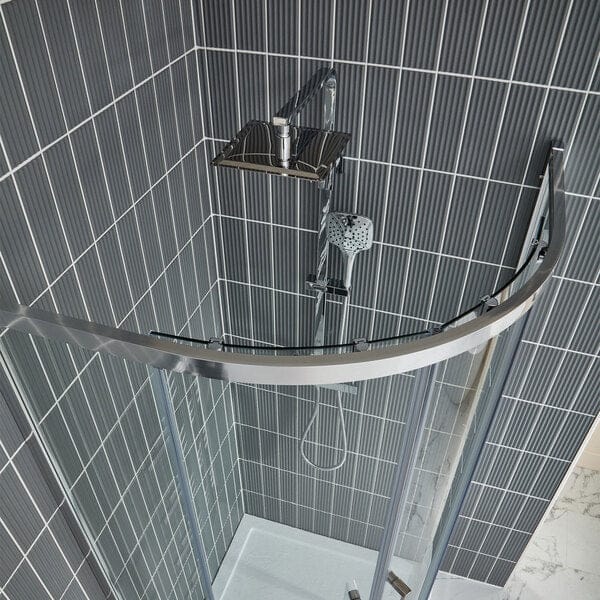 Purity Curved Quadrant Shower Enclosure with 2 Sliding Doors - Aquaglass Bathrooms